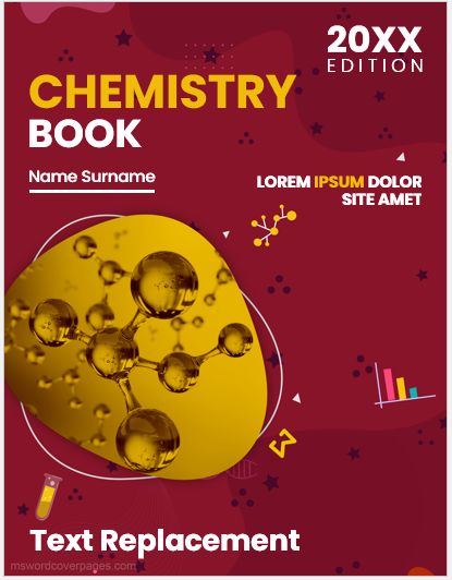 Chemistry Book Cover Page Template