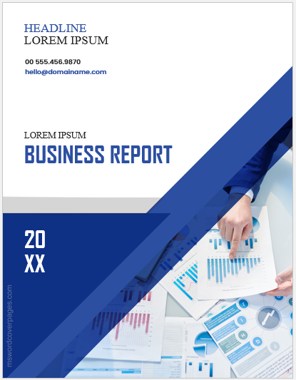 Business report cover page