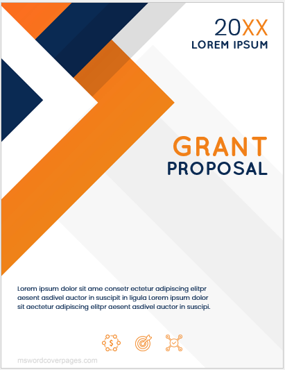 Grant proposal cover page template