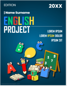 English project cover page design