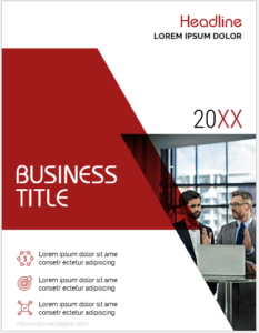 Business report cover page format