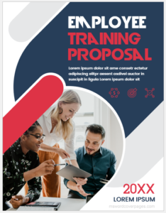 Employee training proposal cover pages