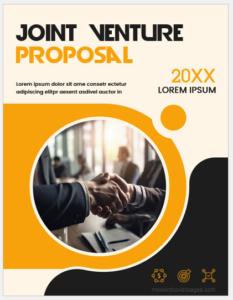 Joint venture proposal cover page