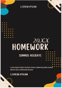 Summer Holiday Homework Cover Pages