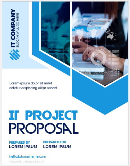 IT project proposal cover page template