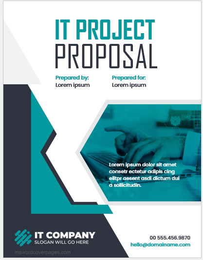 IT project proposal cover page template