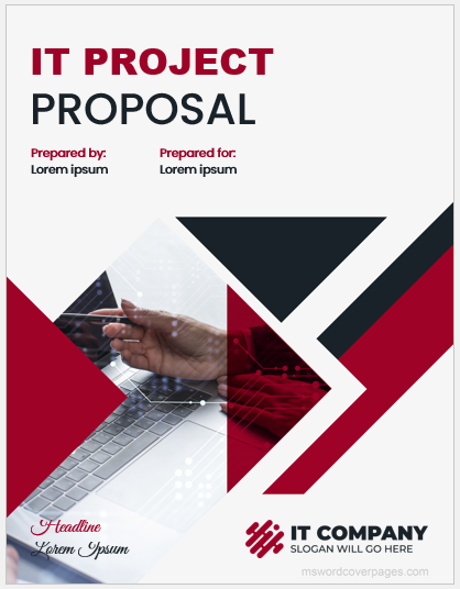 IT project proposal cover page template