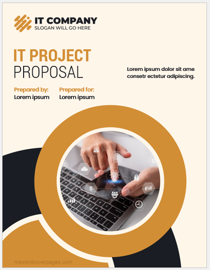 IT project proposal cover page template