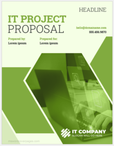 IT project proposal cover page template