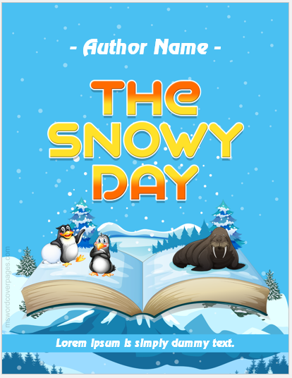 The Snowy Day Book Cover Page Template