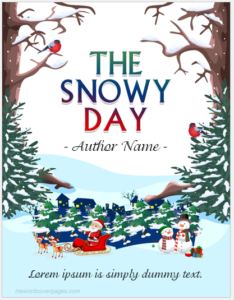 The Snowy Day Book Cover Page Template