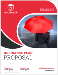 Insurance plan proposal cover page