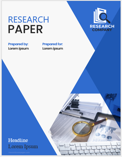 Research paper cover page template