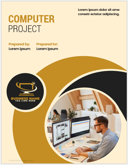 Computer project cover page