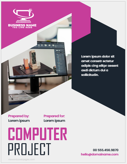 Computer project cover page