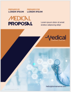 Medical proposal cover page