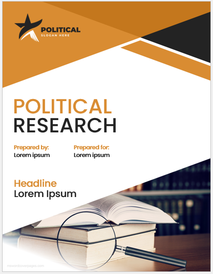 Political research paper cover page