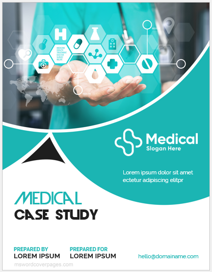Medical case study cover page