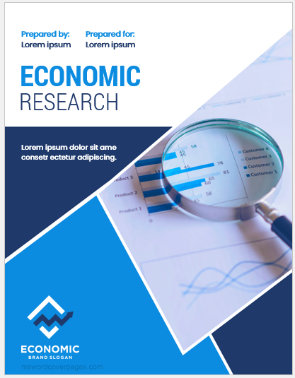 Economic research paper cover page