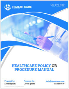 Healthcare Policy/Procedure Manual Cover Page