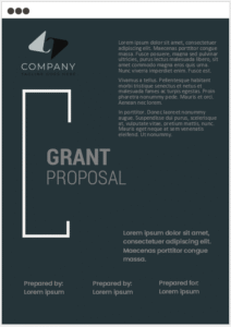 Grant Proposal Cover Page Template