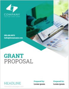 Grant proposal cover page template