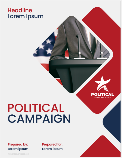 Political Campaign Proposal Cover Pages