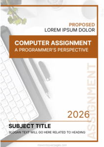 Computer Assignment Cover Page -EDIT