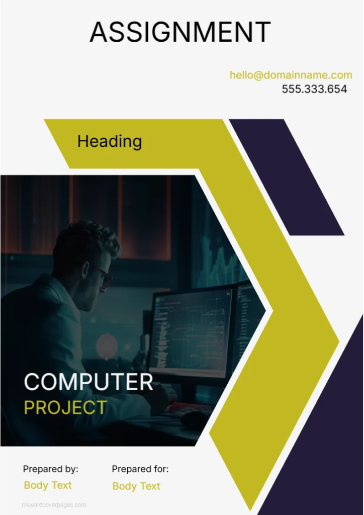 Computer Assignment Cover Page -EDIT